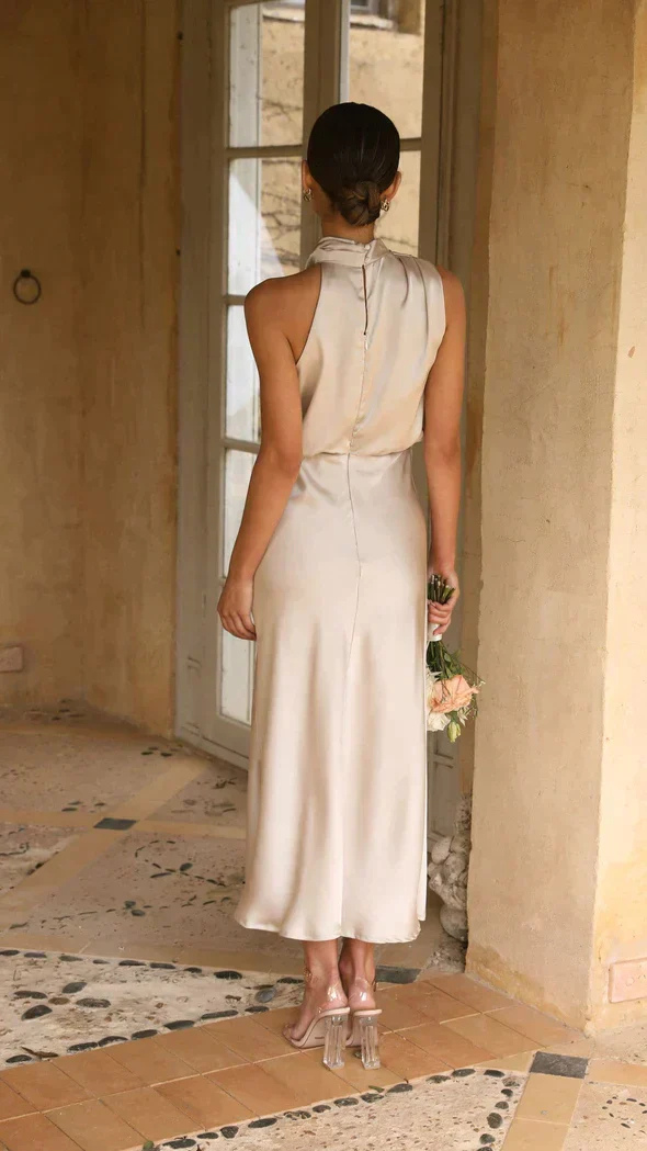Robe d'invitée de Mariage Brillant Pour Femme | Maxi