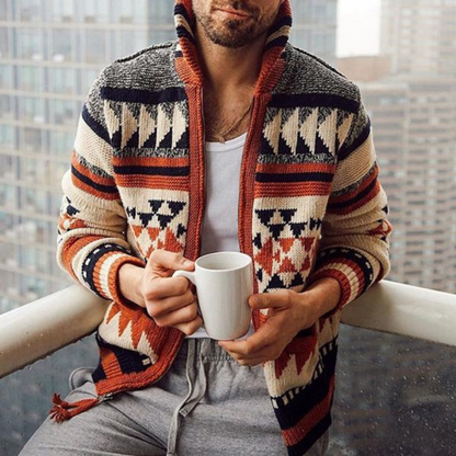 Hilaire | Cardigan Style Nordique Pour Hommes | Chaud