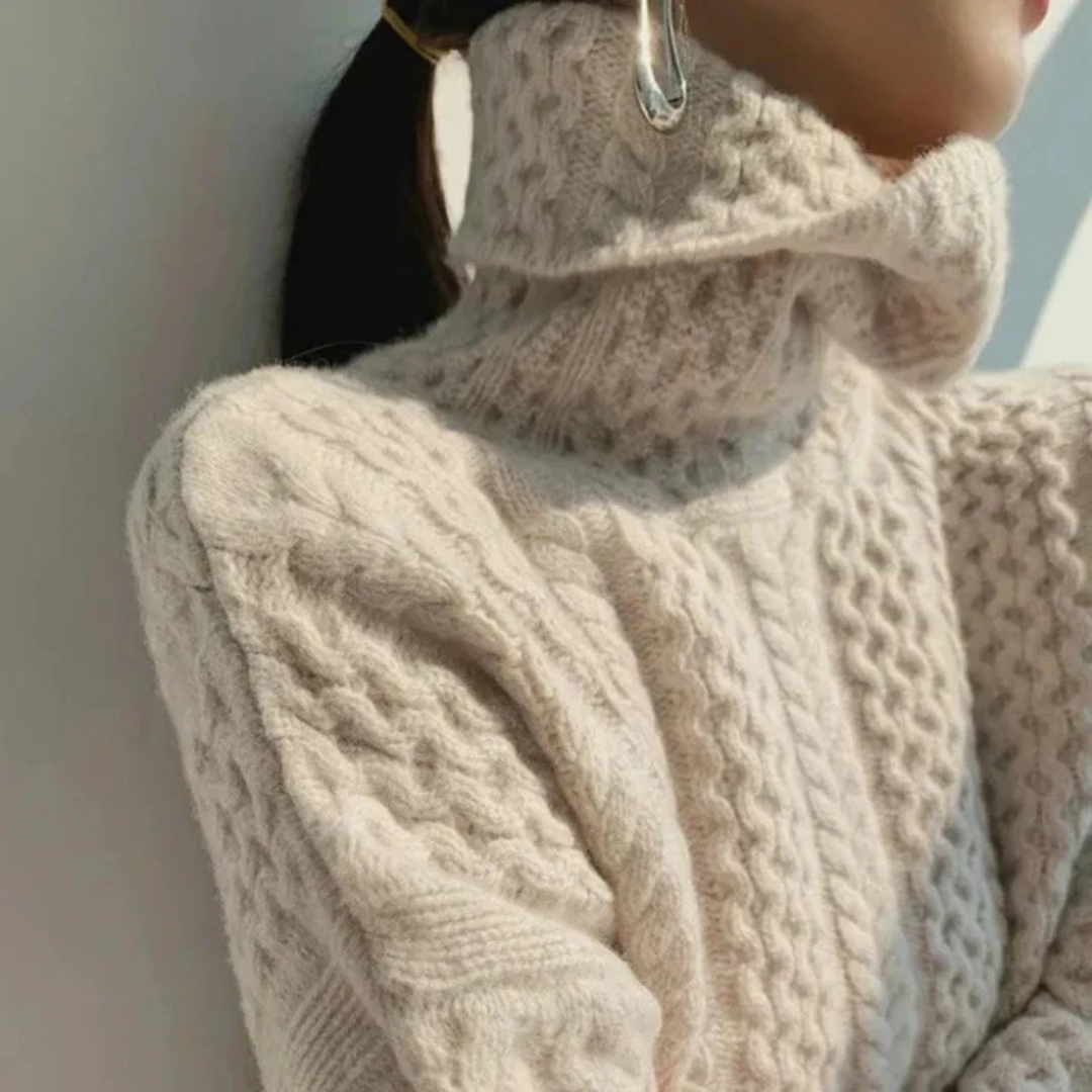 Pull Col Roulé Pour Femme | Chaud