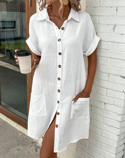 Robe Chemise Butonné Pour Femme | Mini