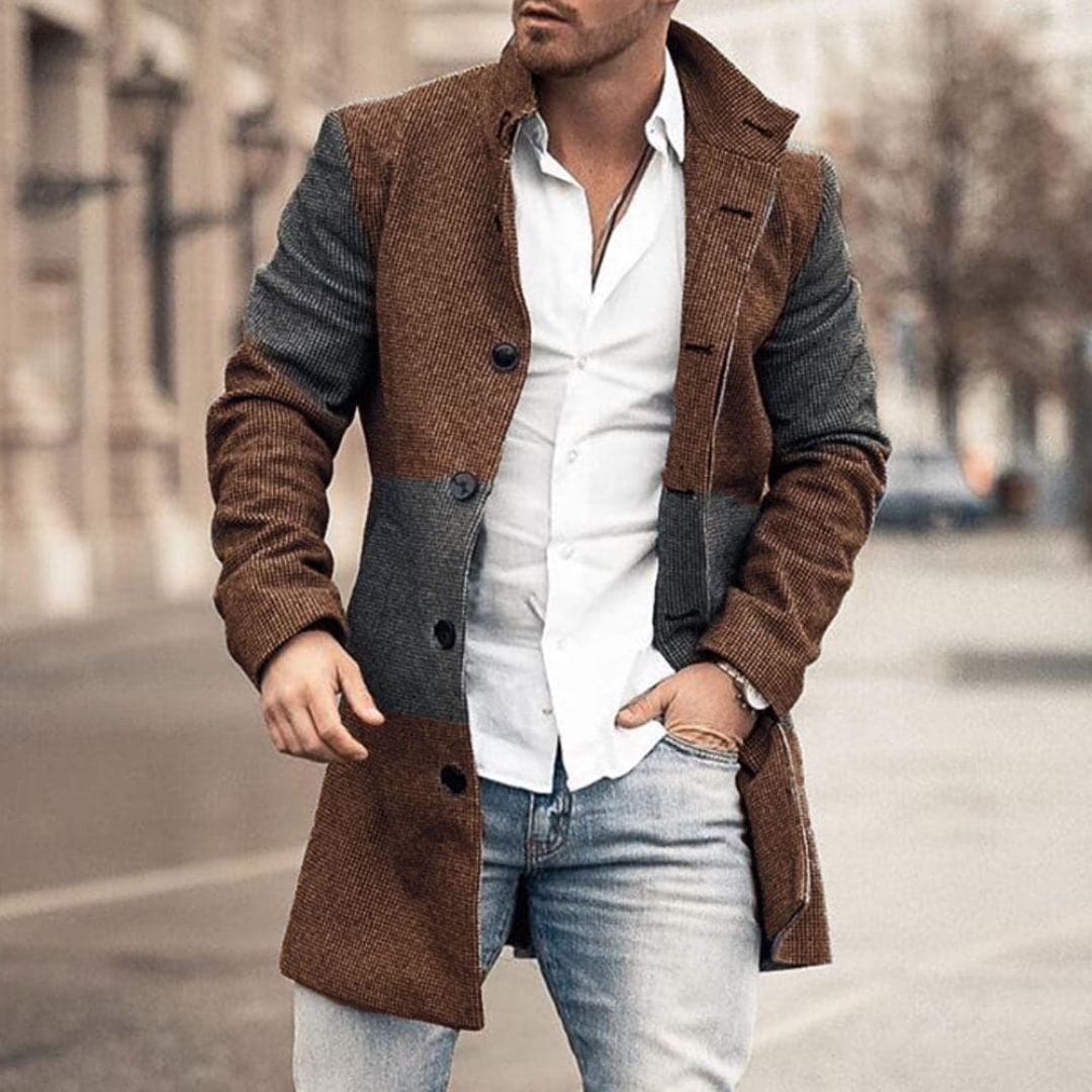 Manteau Sophistiqué Pour Hommes | Longue