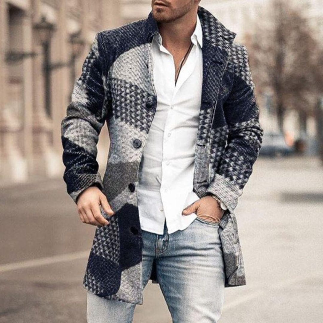 Manteau Sophistiqué Pour Hommes | Longue