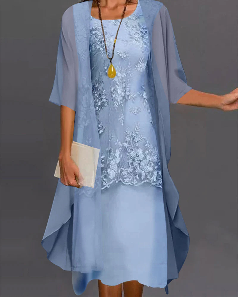 Robe Deux Piècess Nostalgique Pour Femme | Mini