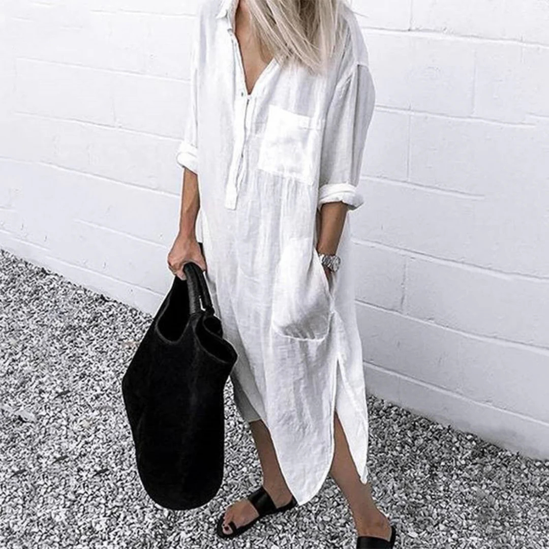 Robe Chemise Légèreté  Pour Femme | Maxi