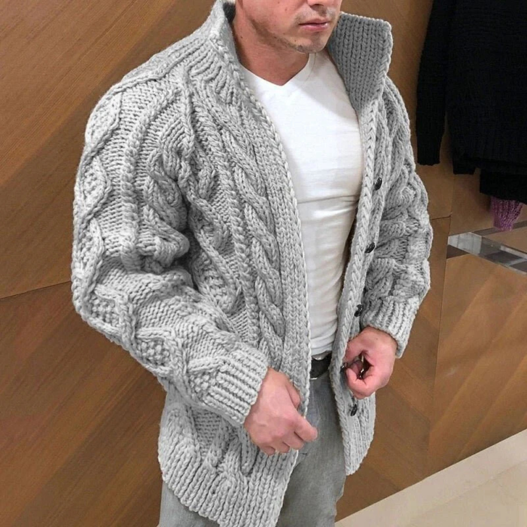 Cardigan Tricoté Pour Hommes | Chaud