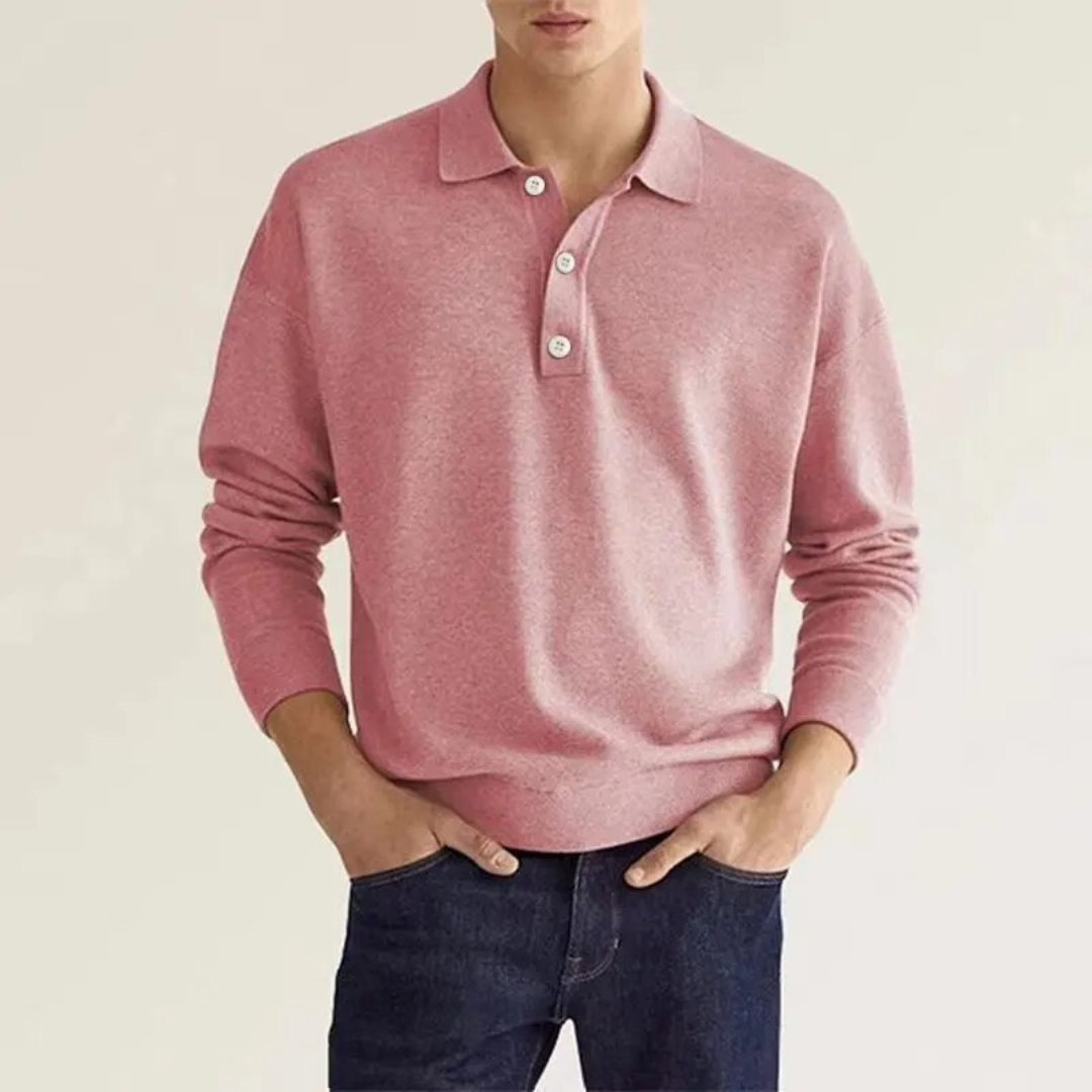 Polo Décontracté Pour Hommes | Manche Longue
