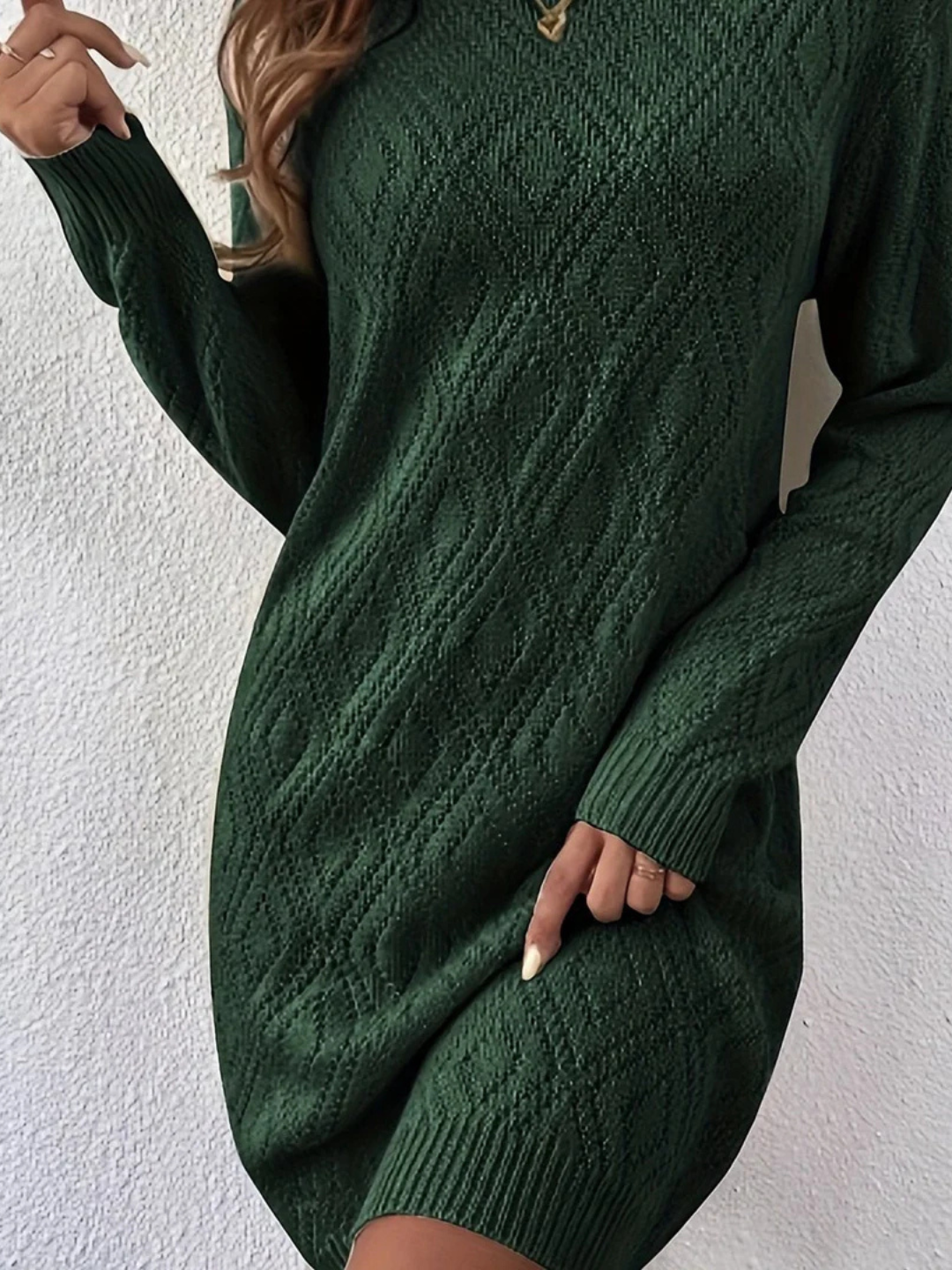 Robe Tricoté Manches Longues Pour Femme | Mini