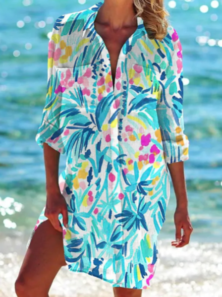 Robe de Plage Vibrante Pour Femme | Mini