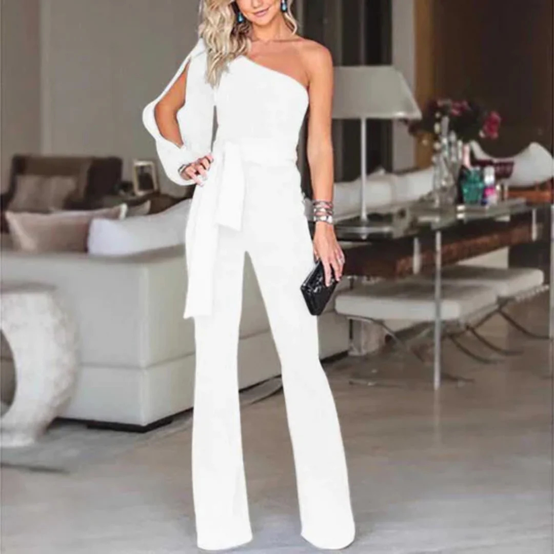 Combinaison Glamour Pour Femme | Manches Longues à Epaule Unique
