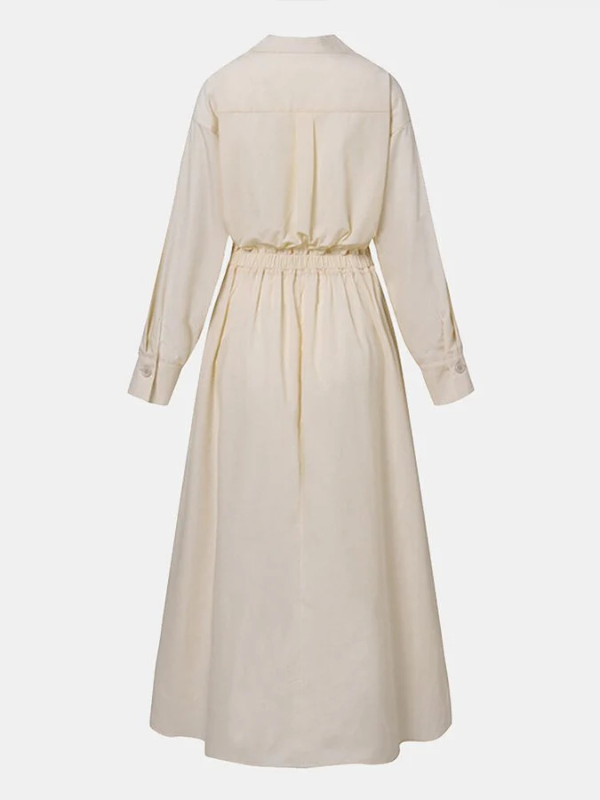Robe Chemise Manche Longue Pour Femme | Midi