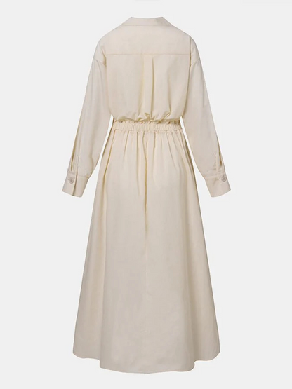 Robe Chemise Manche Longue Pour Femme | Midi