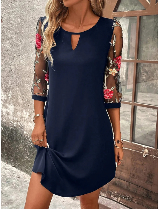 Robe Manches Trois-Quarts Pour Femme | Mini