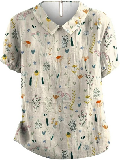 Chemisier Imprimé Fleurs Sauvages Pour Femme | Chic