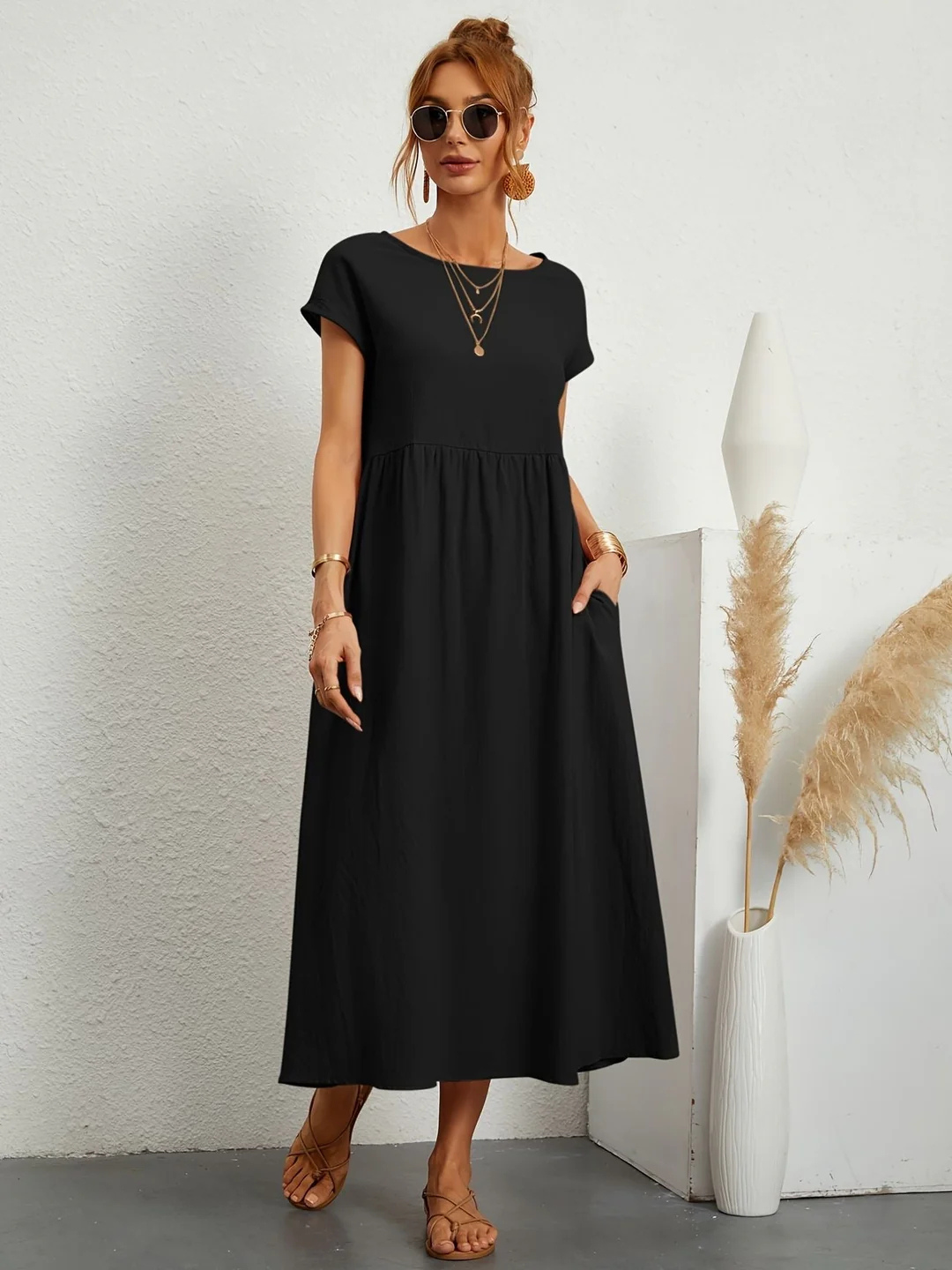 Robe d'été Minimaliste Pour Femme | Midi
