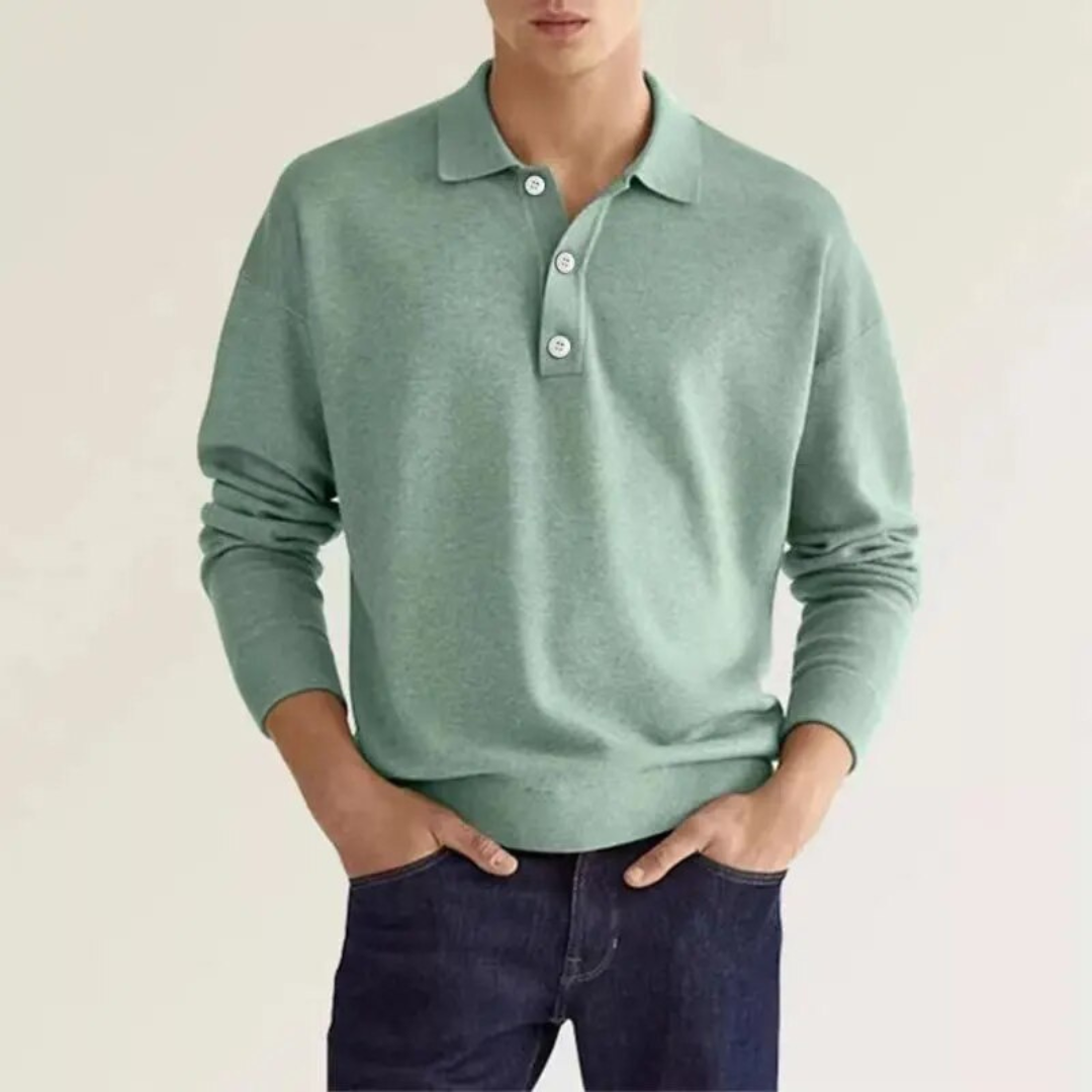 Polo Décontracté Pour Hommes | Manche Longue