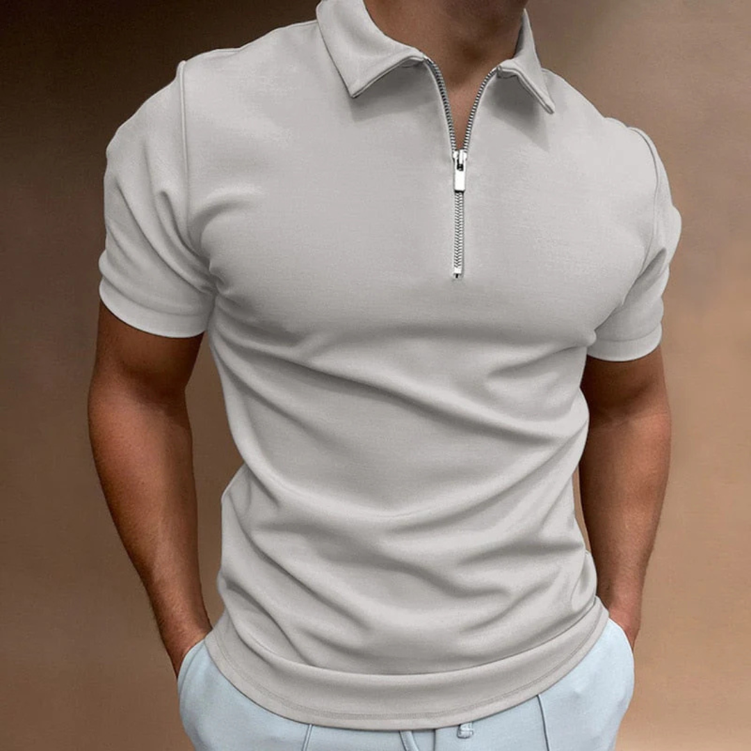 Polo Fermeture à Demi Zippée Pour Hommes | Manche Courte
