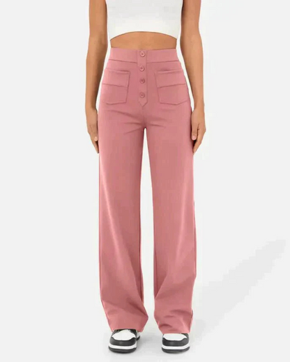 Ines | Pantalon Élastiqué pour femme | Taille haute