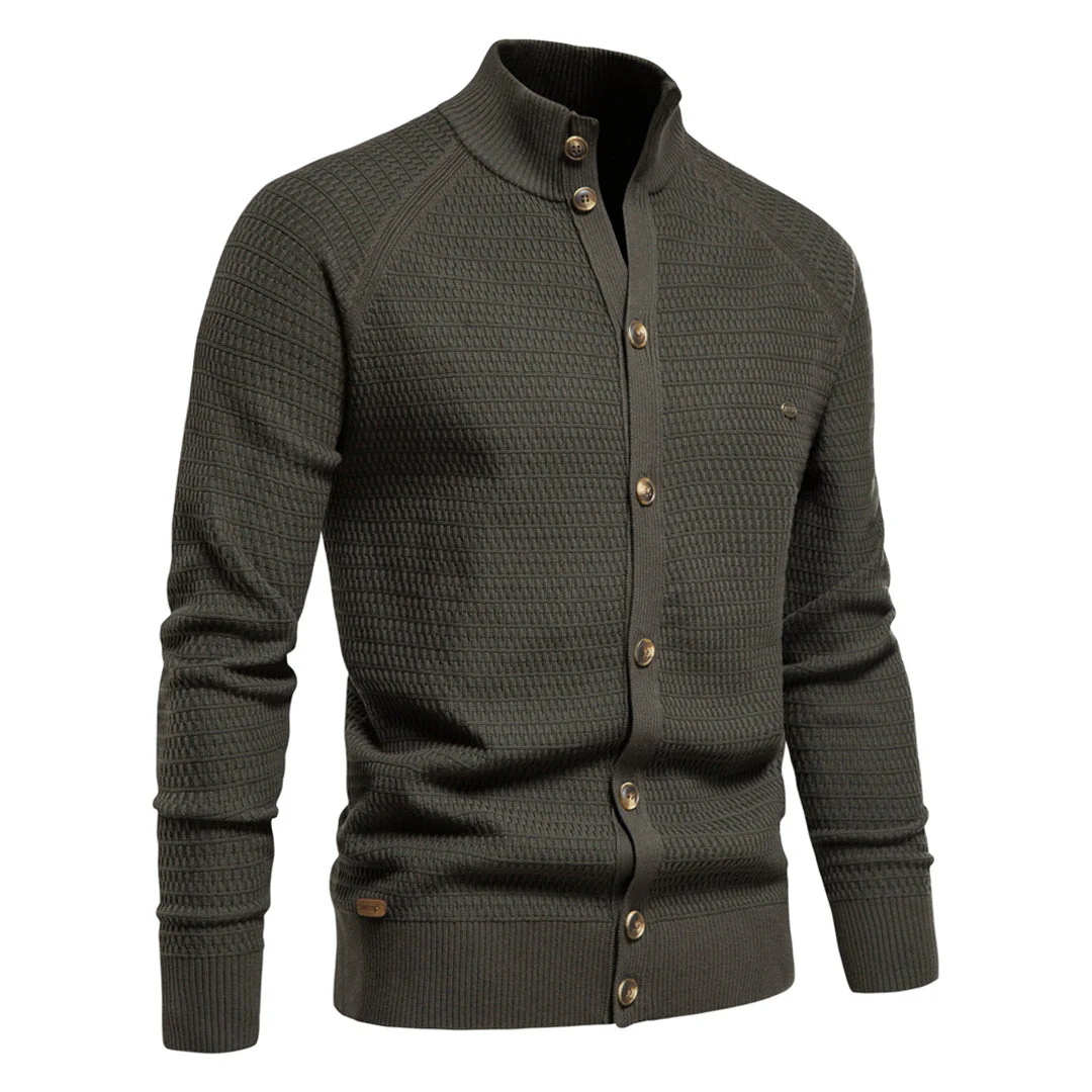 Hans | Cardigan Fermeture par Bouton Pour Hommes | Chaud