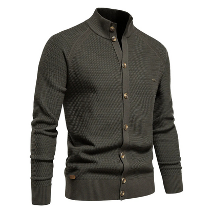Hans | Cardigan Fermeture par Bouton Pour Hommes | Chaud