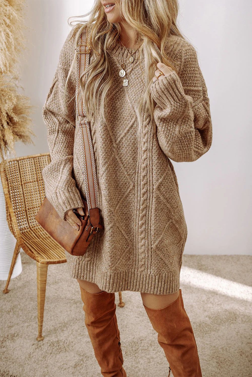 Robe en Tricot Pull Pour Femme | Mini