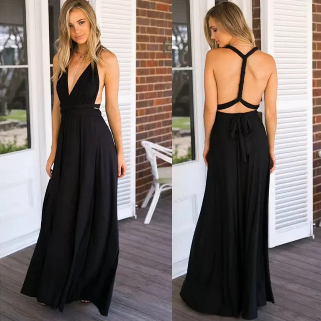 Robe d'été Dos Nu Pour Femme | Maxi