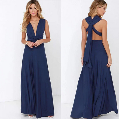 Robe d'été Dos Nu Pour Femme | Maxi