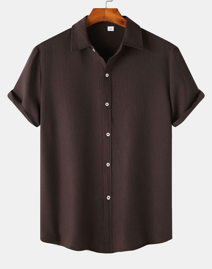 Jules | Chemise Boutonné Pour Hommes | Manche Courte
