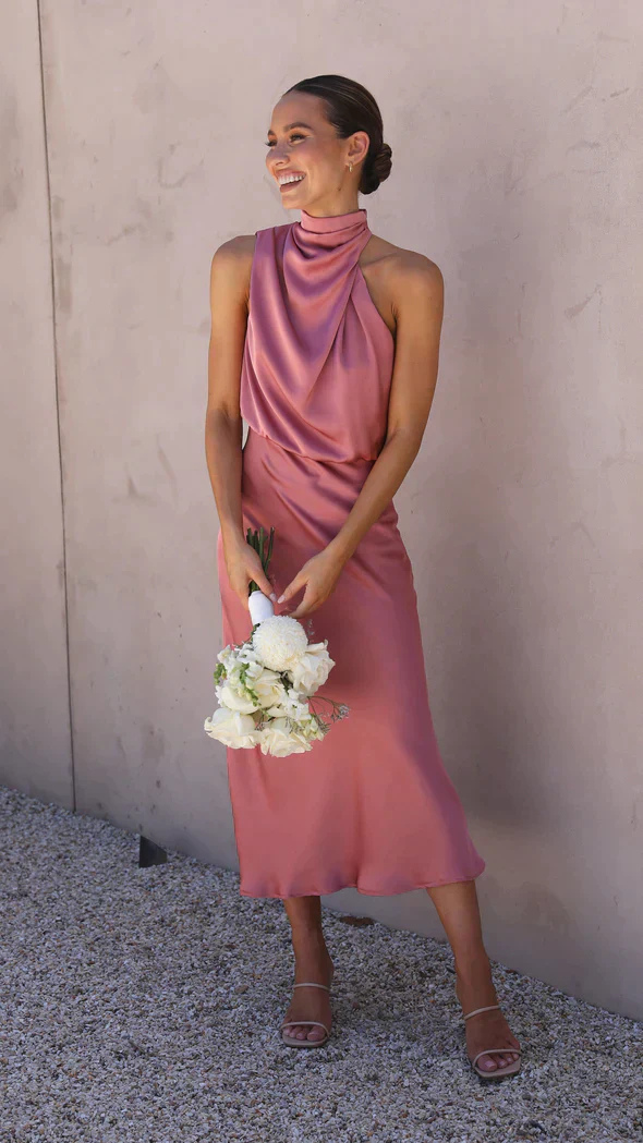 Robe d'invitée de Mariage Brillant Pour Femme | Maxi