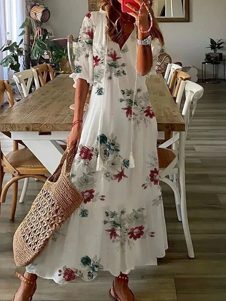 Robe Bohème Charmant Pour Femme | Maxi