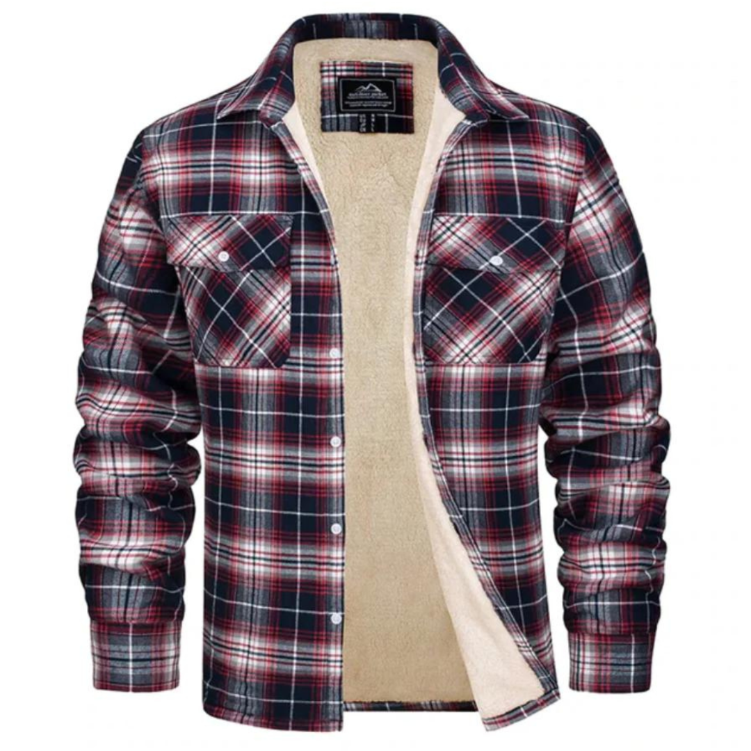 Veste À Carreaux Pour Hommes | Court