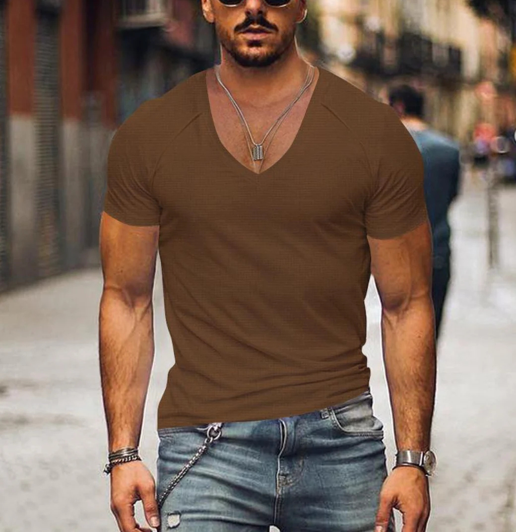 T-Shirt Coupe Décontractée Pour Hommes | Manche Courte