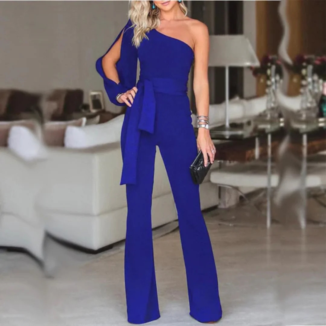 Combinaison Glamour Pour Femme | Manches Longues à Epaule Unique