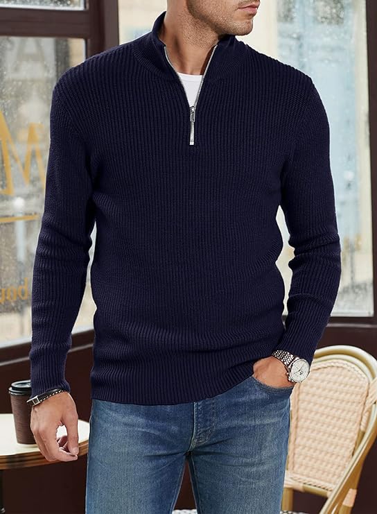 Edgar | Pull Stylé pour Hommes | Fermeture éclair