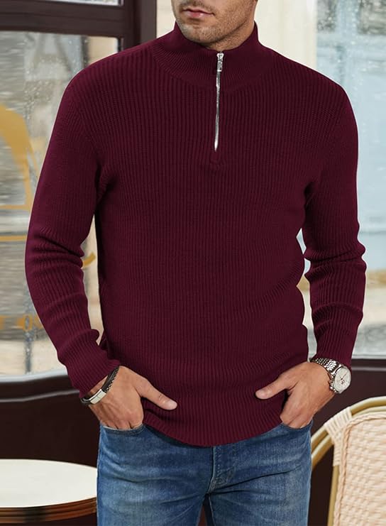 Edgar | Pull Stylé pour Hommes | Fermeture éclair