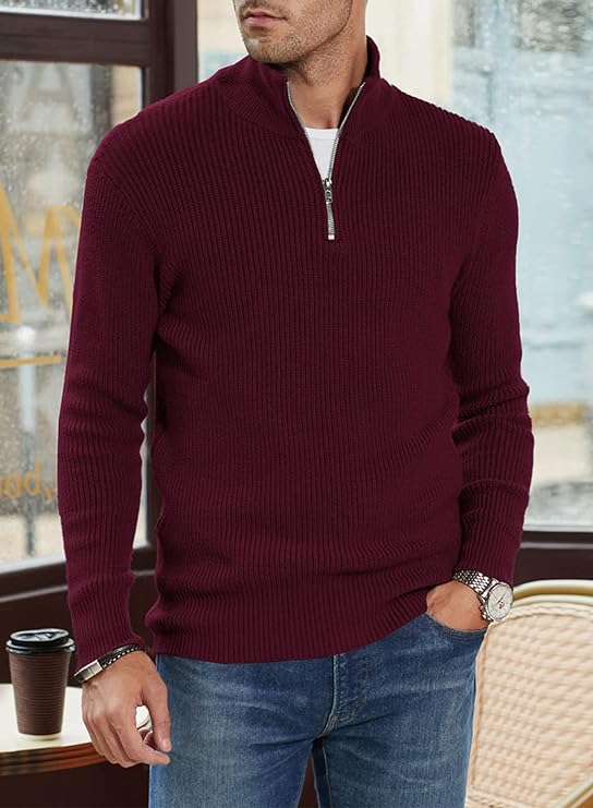 Edgar | Pull Stylé pour Hommes | Fermeture éclair