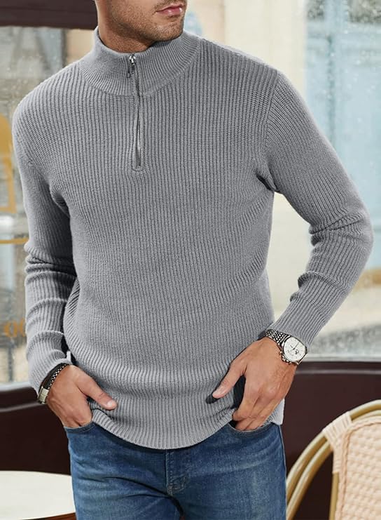 Edgar | Pull Stylé pour Hommes | Fermeture éclair