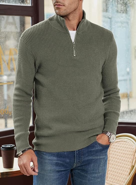 Edgar | Pull Stylé pour Hommes | Fermeture éclair