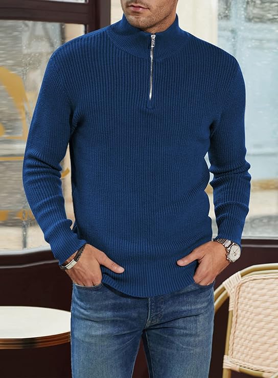 Edgar | Pull Stylé pour Hommes | Fermeture éclair