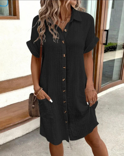 Robe Chemise Butonné Pour Femme | Mini