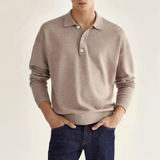Polo Décontracté Pour Hommes | Manche Longue