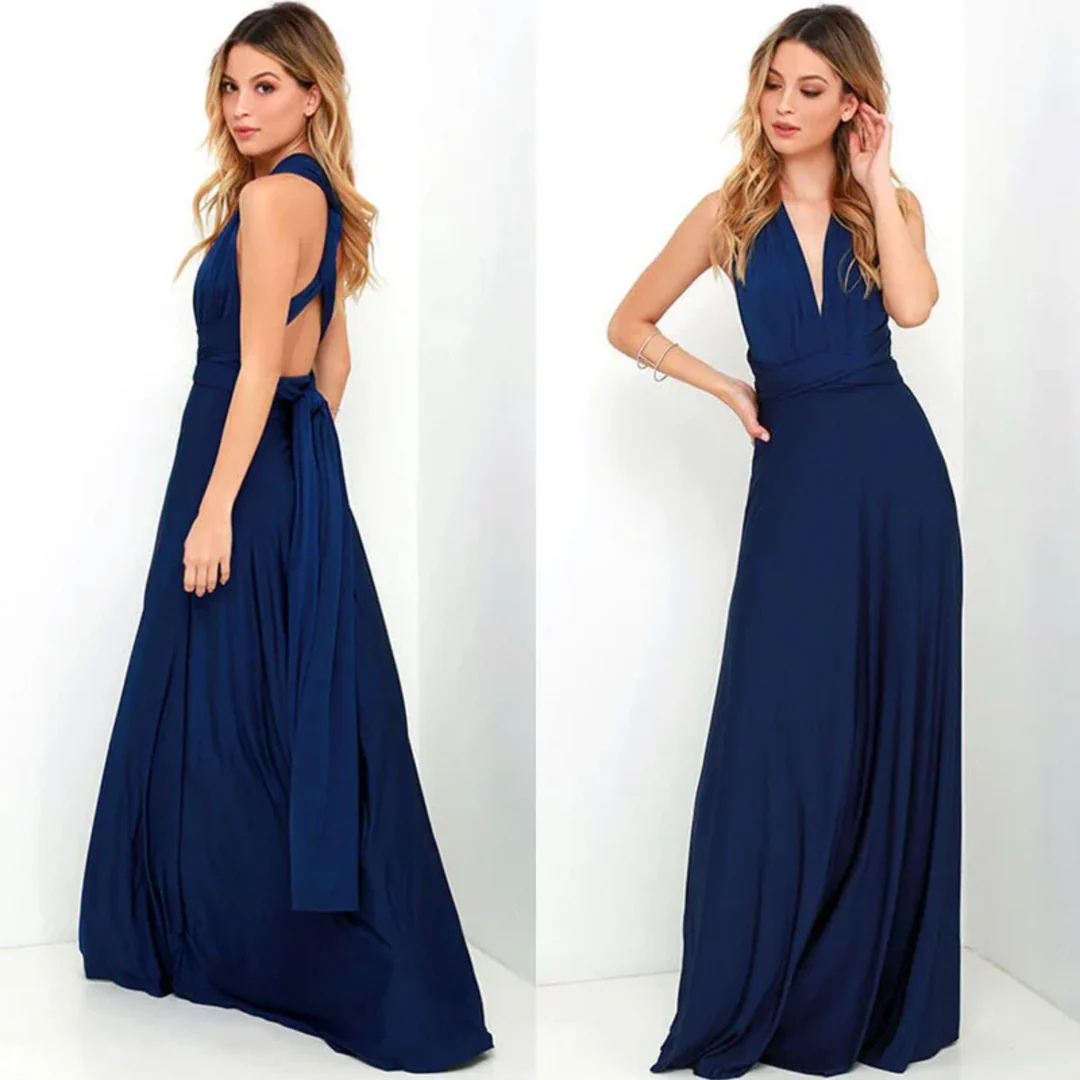 Robe d'été Dos Nu Pour Femme | Maxi
