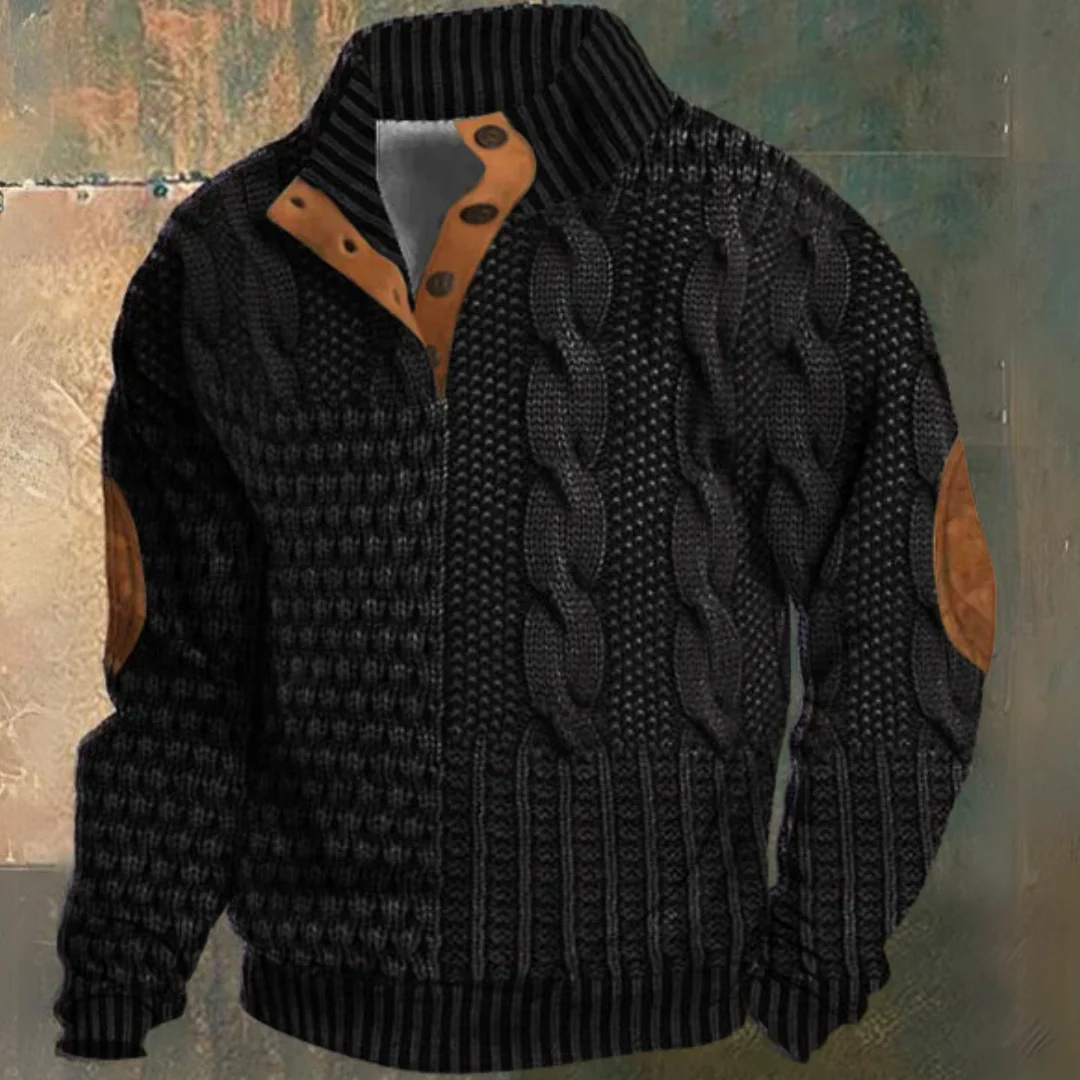 Pull Chaud Pour Hommes | Fermeture à Demi-Bouton