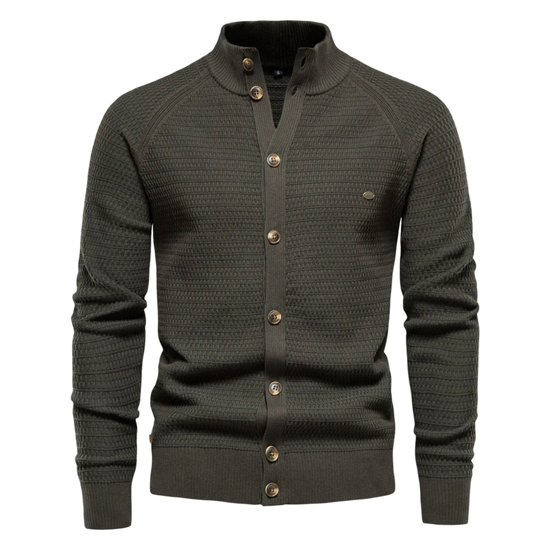 Hans | Cardigan Fermeture par Bouton Pour Hommes | Chaud