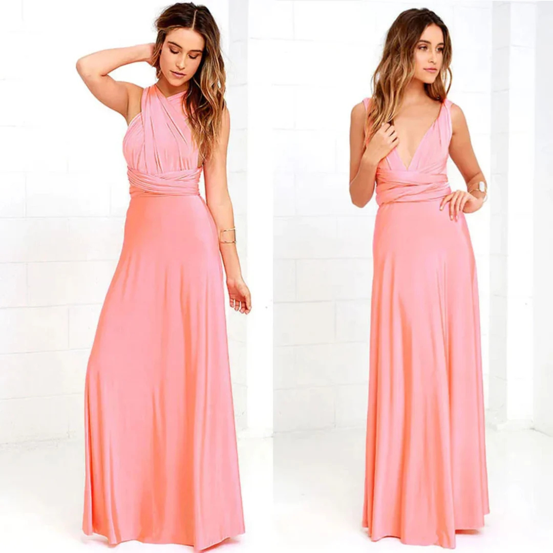 Robe d'été Dos Nu Pour Femme | Maxi