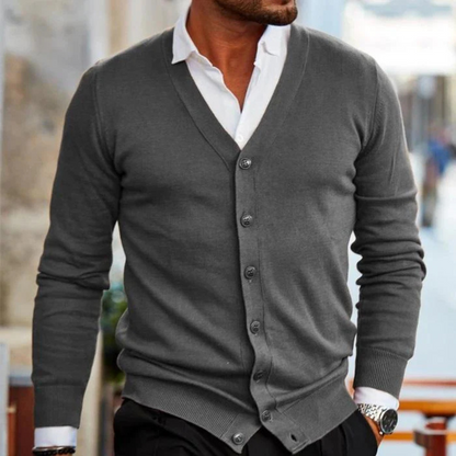 Cardigan Fermeture Boutonnée Pour Hommes | Chaud