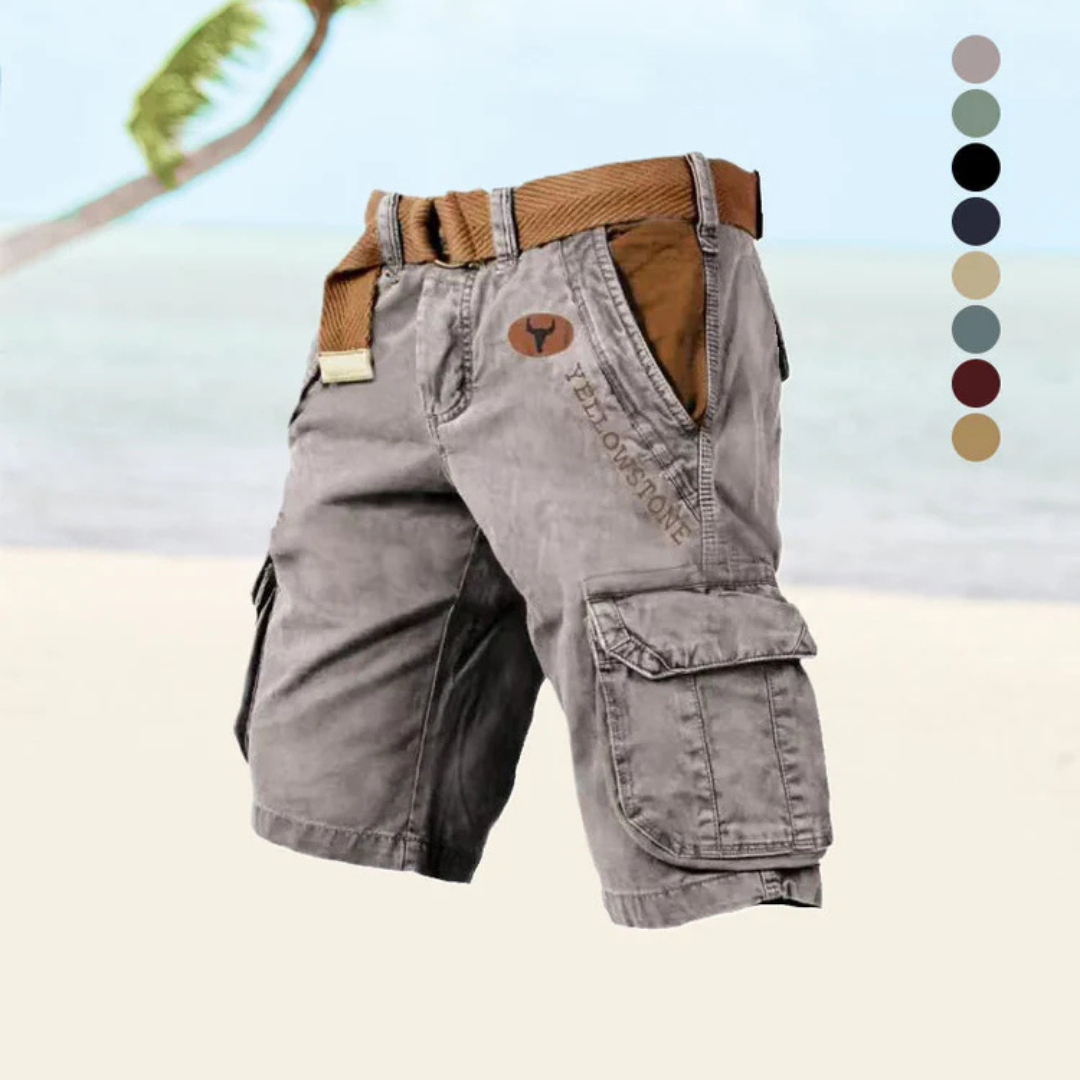 Cedric | Pantacourt Cargo Pour Hommes | Robuste