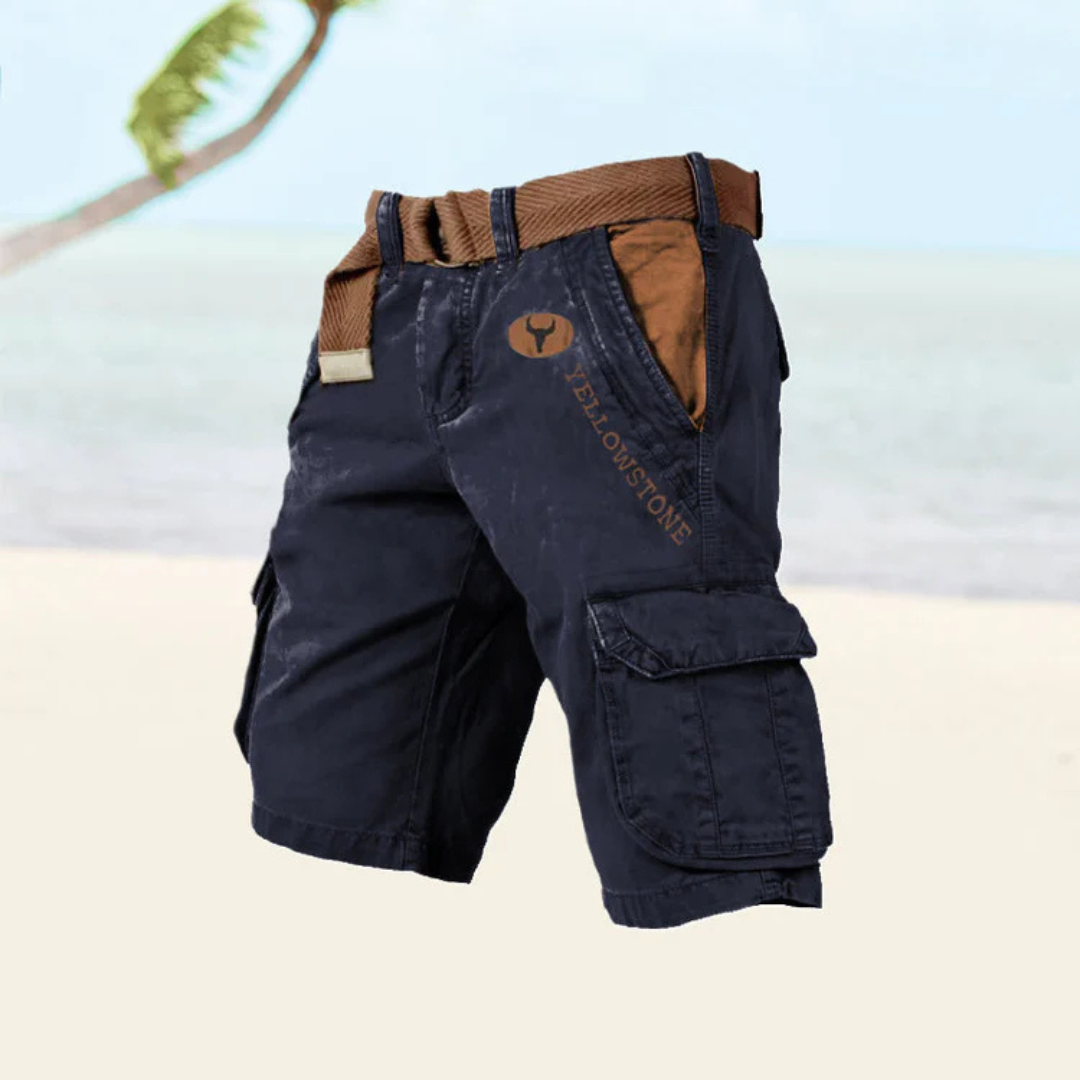 Cedric | Pantacourt Cargo Pour Hommes | Robuste