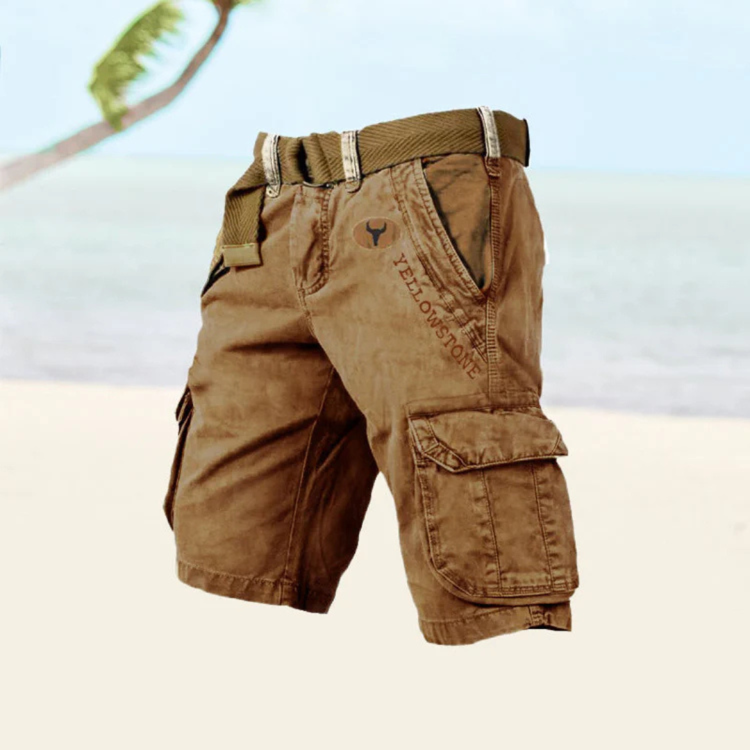 Cedric | Pantacourt Cargo Pour Hommes | Robuste