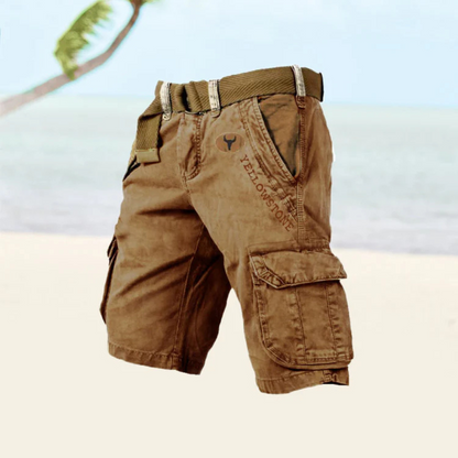 Cedric | Pantacourt Cargo Pour Hommes | Robuste