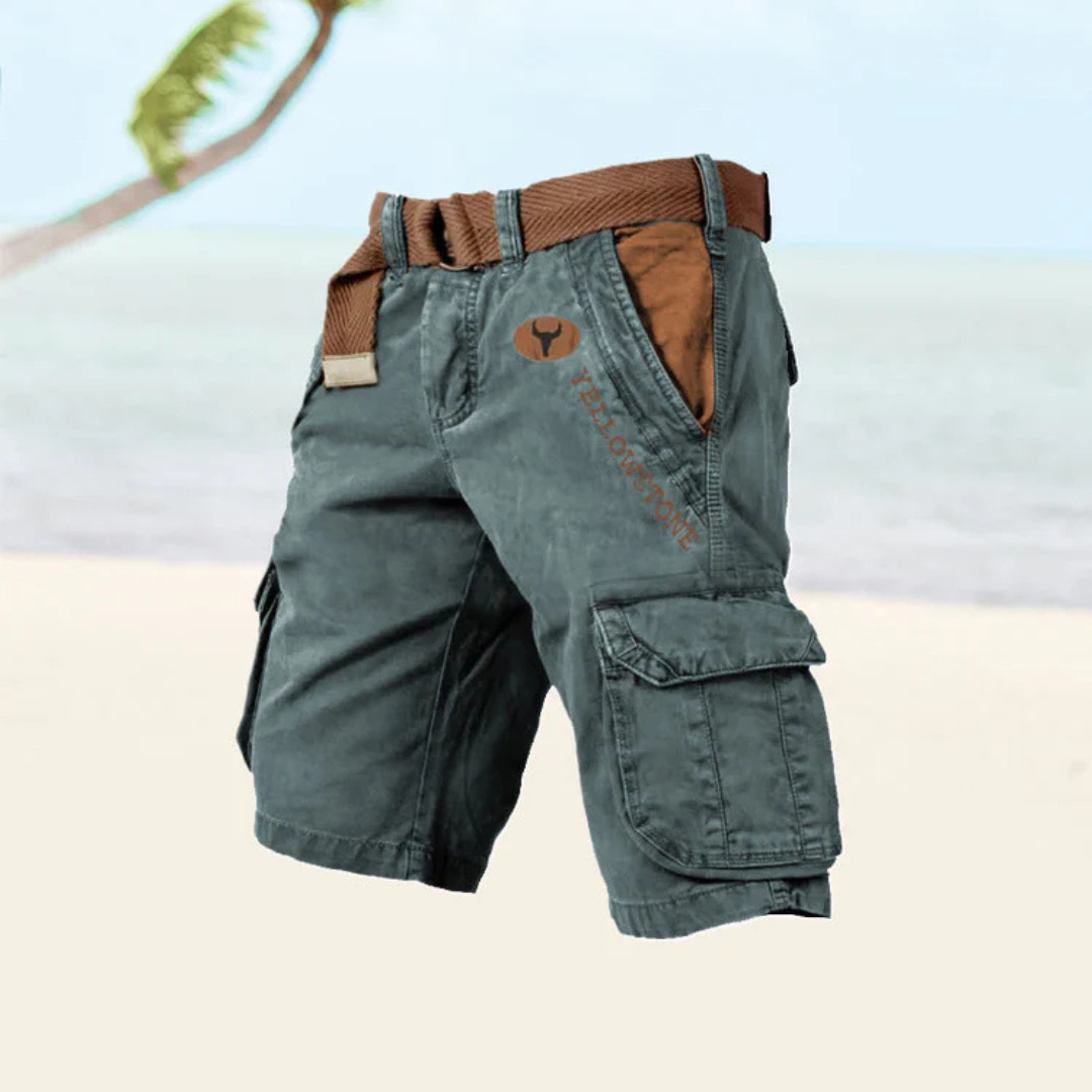 Cedric | Pantacourt Cargo Pour Hommes | Robuste